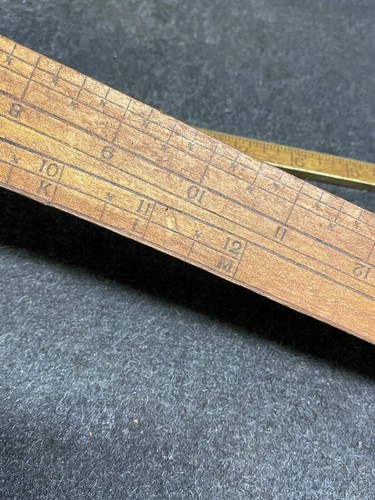 Antique Standard Wooden Taylor’s Dressmaker’s Square 22” X 6” - Picture 4 of 9