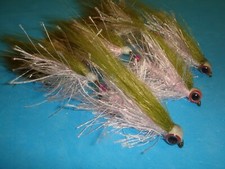 FLY FISHING FLIES - Rainbow Articulated BAITFISH BUFFET Streamers #2 (3 pcs.)