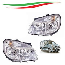 COPPIA FARI FANALE PROIETTORE ANTERIORE DX + SX FIAT DOBLO DAL 2005 AL 2009 nuov