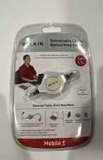 Belkin Retractable CAT5e Network Cable 3.6 feet Ethernet Cable RJ45