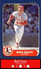 1986 Fleer Update - #U-50 Mike Heath NM Set Break.