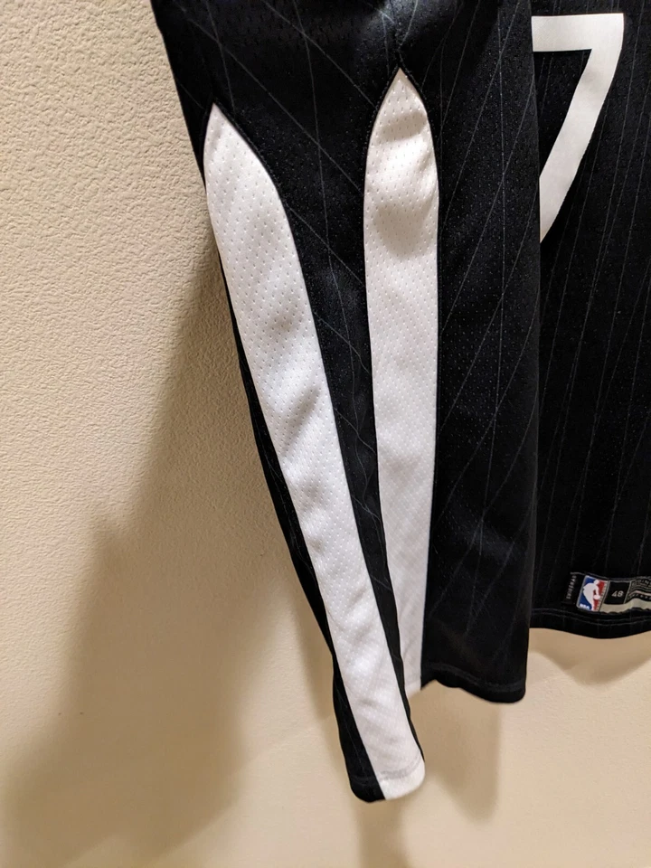 Jeremy Lin Men's 48 L Nike City Edition Swingman Brooklyn Nets Jersey Black - Image 4 of 4