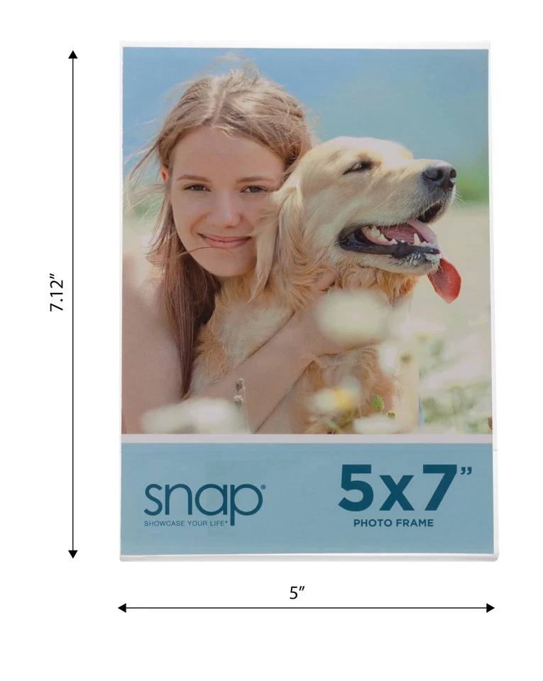 Snap 5x7 Clear Acrylic Self Standing Frame, Set of 12 - Image 3 of 4