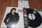 Michael Jackson Bad 1987 1st Press w/ Merch Insert Epic Records E 40600 Vinyl LP