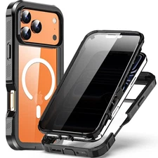 Military Grade Case For iPhone 17 Pro Max With Privacy Glass Screen Protector