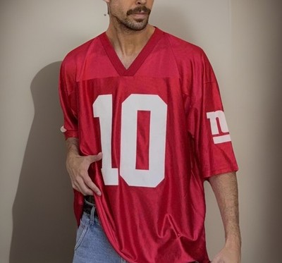 Eli Manning #10 New York Giants Jersey Mens 2XL Red NFL Football Mesh Y2K