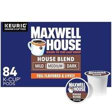 Maxwell House House Blend Medium Roast K-Cup Coffee Pods 84 ct Box
