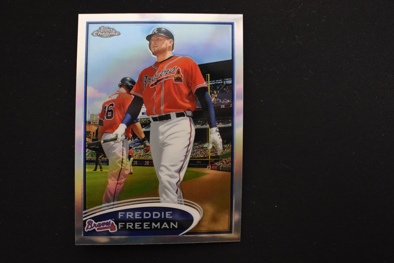 2012 Topps Chrome Freddie Freeman Refractor #19 Atlanta Braves