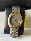 Vintage 80s Omega Seamaster Polaris Titane Quartz 18k Gold Titanium Watch Genta