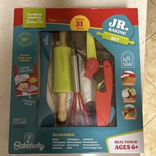 NEW Baketivity 31-Piece Kids Baking Set with My First Recipe Book -Complete Set