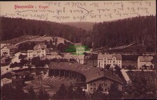 163548 AK Bienenmühle i. Erzgebirge beim Bahnhof Lok Drehscheibe 1909