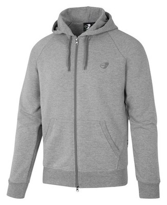 Get Fit Herren Full Zip Hoodie Felpa GRIGIO GFU508-GREY