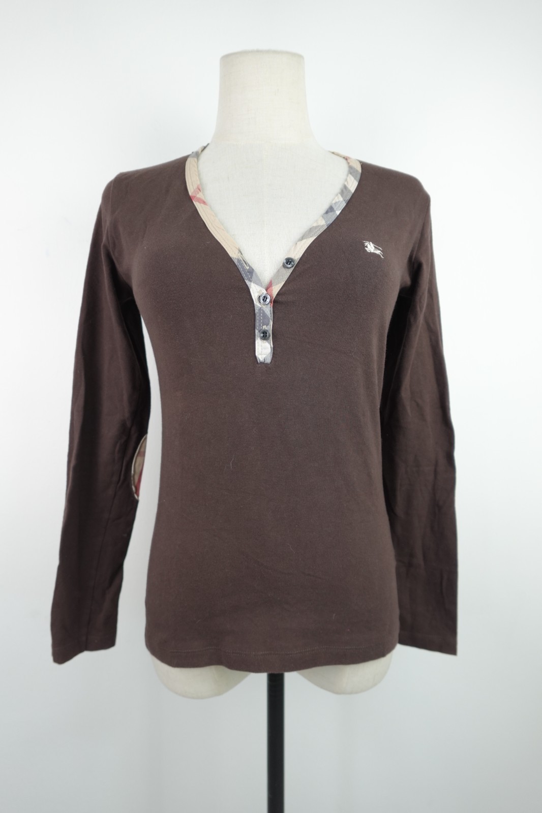Burberry London Women's Sweater Size S T-Shirt Woman Italy Casual Vintage Cotton