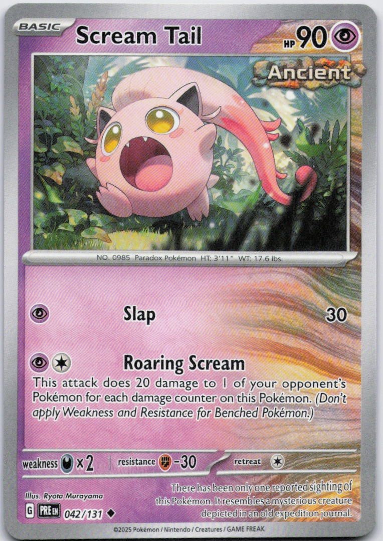Scream Tail Uncommon SV: Prismatic Evolutions 042/131 NM
