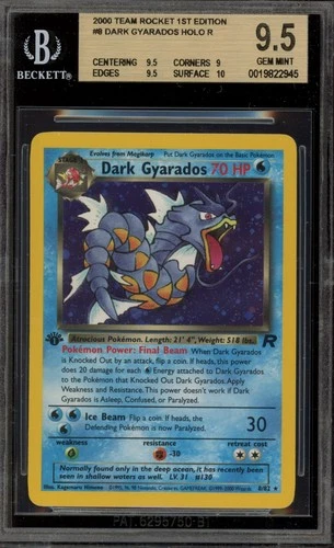 Pokemon Dark Gyarados Team Rocket 1st Edition Holo Rare #8 BGS 9.5