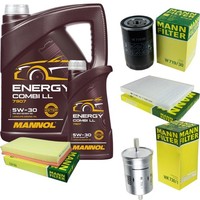 Inspektionspaket 6L Mannol Energy 5W-30 FüR Audi A3 1.6 1.8 TT Skoda Octavia I