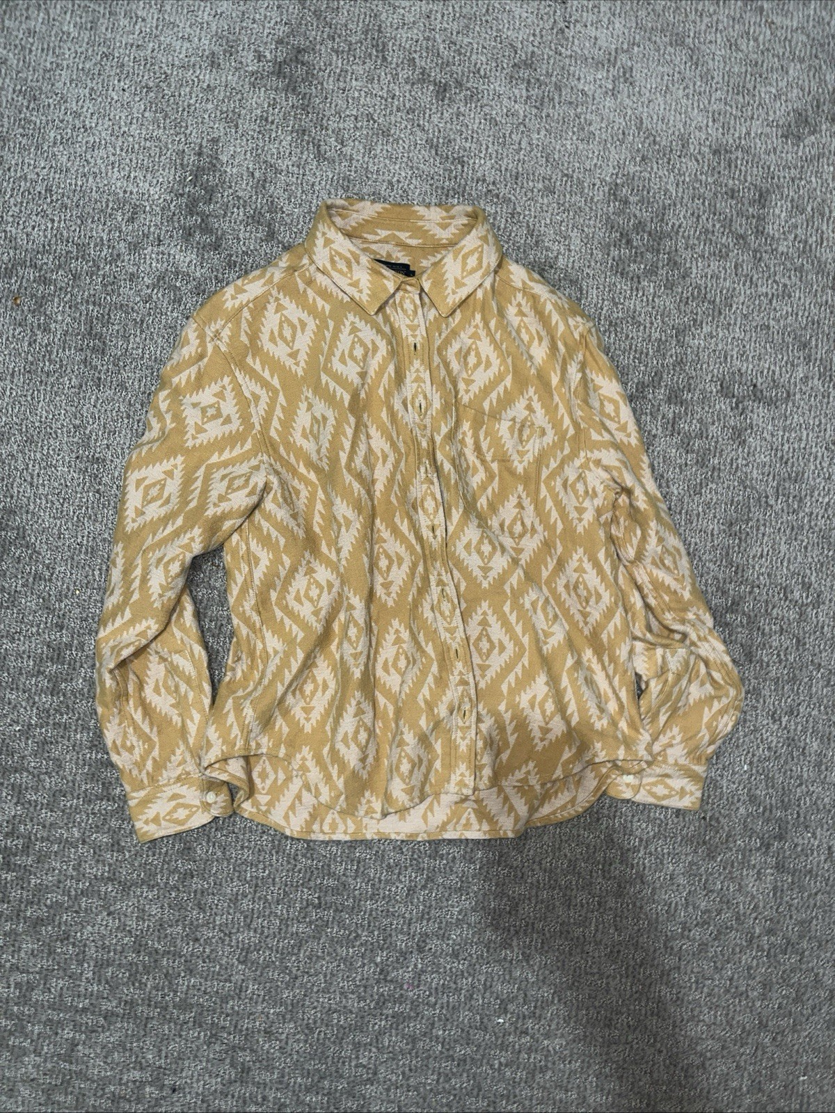 Pendelton Aztec Button Large Size Button Up Dress… - image 1