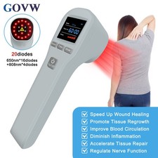 Human Vet Laser Therapy Device 4x808nm 16x650nm Pain Relief of Back,Knee,Joints