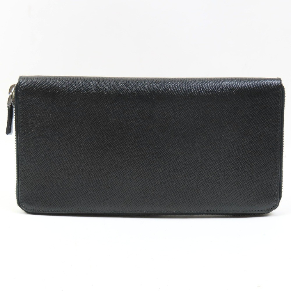 PRADA  Logo Long Wallet Organizer Zip Around long wallet  Safiano leather 101779 thumbnail 2
