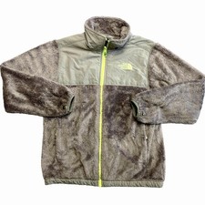 The North Face Jacket Girls Large Gray Full Zip High Sherpa Collar