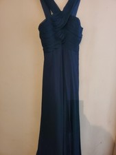 Women's Dress Size 8 Morilee By Madeline Gardner Bridesmaid Prom Ball Navy Blue 