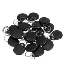 Black RFID 125KHz Writable Rewrite T5577 Keyfobs Proximity Access Tag 50pcs 