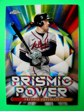 2021 Topps Chrome #PP-8 Freddie Freeman Prismic Power Mint+ Future HOF F0617