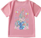 Disney " STITCH & Cinderella Castle" - PINK-T-Shirt Size 5 to 6 Youth — photo 1