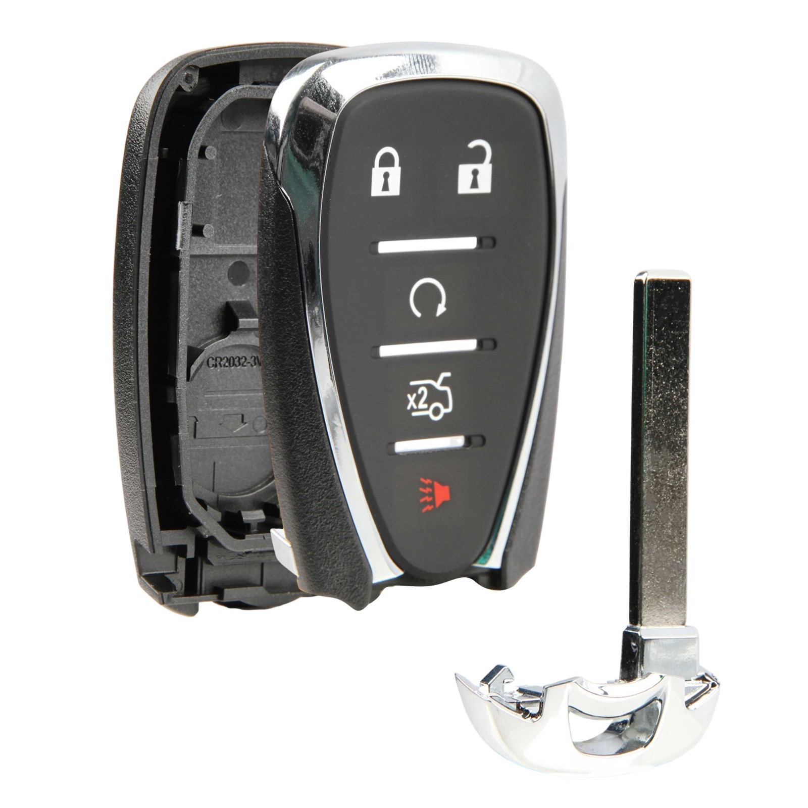 Remote Start Car Key 5btn Shell Case for 2016 2017 2018 2019 2020 Chevrolet