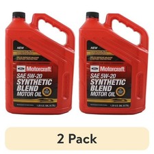 2 pack Motorcraft Synthetic Blend Motor Oil 5W-20, 5-Quart Jug, Sold By Each. 19.66 per gallon