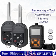 2 Remote Key Fob For 2012 2013 2014 2015 2016 2017 Ford Taurus Programmer Tool 2 Remote Key Fob For 2012 2013 2014 2015 2016 2017 Ford Taurus Programmer Tool