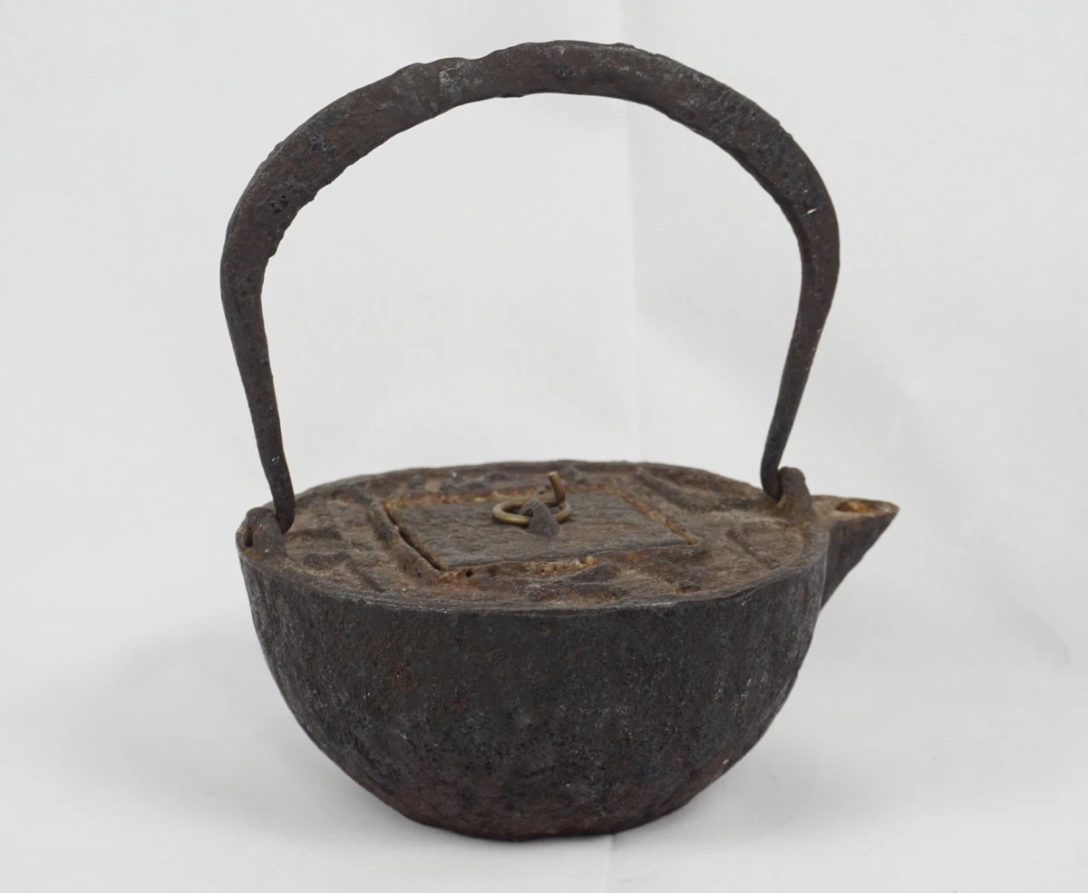 古董原始铁古董日本茶壶| eBay