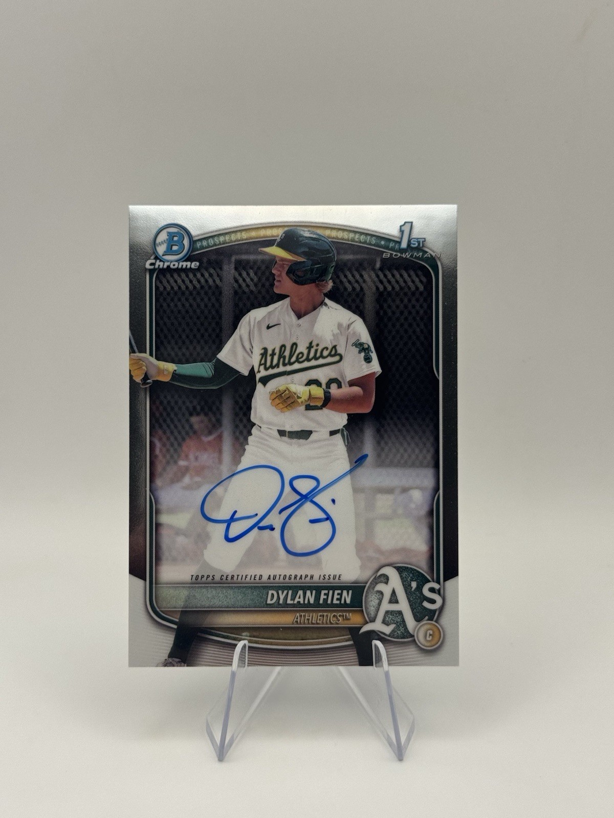 2025 Bowman - Chrome Prospect Autographs Dylan Fien #CPA-DF (AU, RC)