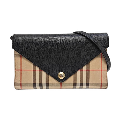 BURBERRY Shoulder bags Cloth Black Free Shipping | Duties Paid