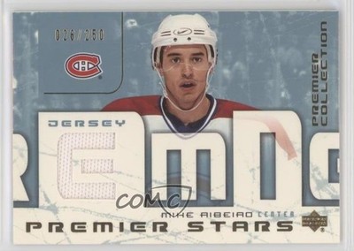 2003 Upper Deck Premier Collection Stars Jersey 26/250 Mike Ribeiro #ST-MR 0s55