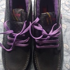 Pastry Black Purple Hip Hop Dance Shoes for Women