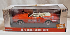 Greenlight 1:18 1971 Dodge Challenger Indy 500 Pace Car Diecast Flags Included
