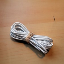 Elastic Cord 1/8 Inch 3MM x 2 Yards- White Elastic String Bungee Shock Cord