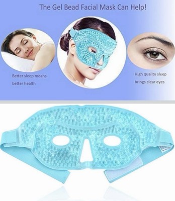 Ice Face /eye Mask For Women/Men Heating Warm Cooling Reuseable Gel Beads