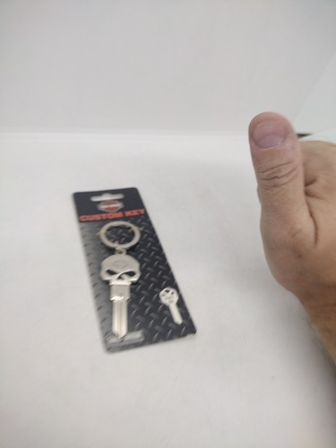 NEW GENUINE HARLEY DAVIDSON BLANK KEY SKULL CHORME KW1 66 DOOR HOUSE KEY - Picture 7 of 7