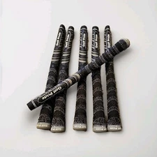 Set Of 6 New Golf Pride MCC Black Grey Standard Golf Grips