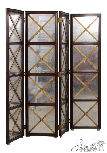 72177: THEODORE ALEXANDER Regency Style Mirrored Room Screen
