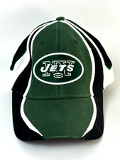 NFL Team Apparel New York Jets Adjustable Hat Cap Green Black Strapback