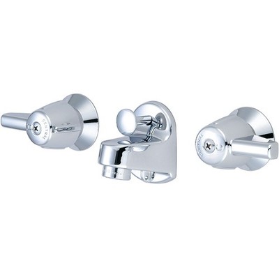 Central Brass 1177-A 1.2 GPM Double Handle Shelf Back Bathroom - Chrome