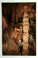 Vintage Luray Caverns Totem Pole Postcard Virginia Photochrome