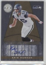 2011 Panini Totally Certified Freshman Phenoms Gold 24/25 Kris Durham Auto 0c3