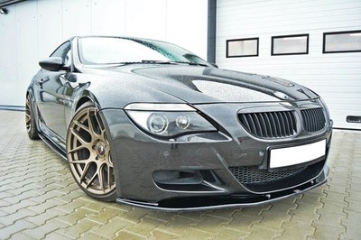 Maxton Design Frontlippe V.2 passend für BMW M6 E63 schwarz Hochglanz