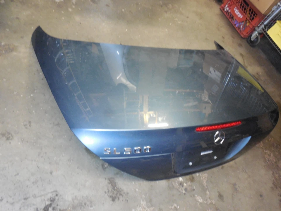 Tapa maletero trasero 03-08 Mercedes Benz R230 SL500 SL600 SL550 azul egeo SOLO RECOGIDA Foto 2 de 4