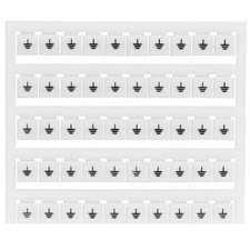 TS3-MT6-EARTH, Marking Tag, EARTH symbol,, fits 4mm to 95mm terminal blocks