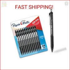 Paper Mate InkJoy 300RT Retractable Ballpoint Pens, Medium Point (1.0mm), Black,